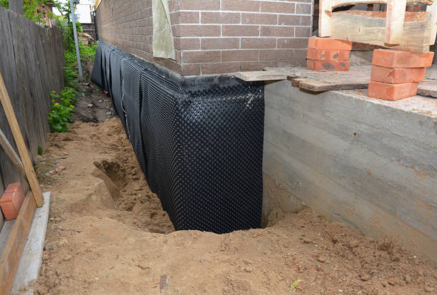 Happy homeowners after waterproofing job in Rochester